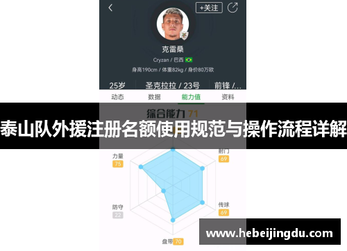 泰山队外援注册名额使用规范与操作流程详解
